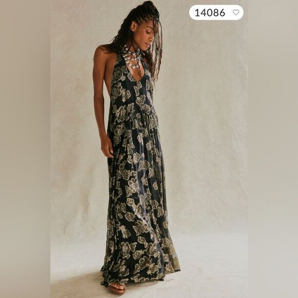 Free People Holding On Convertible Maxi Dress/ size S - Picture 1 of 10